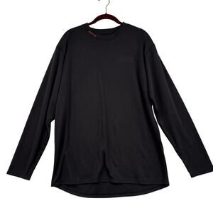 ScentloK Mens Mock Neck Shirt Size XL Black Base Layer Stretch Knit Slim Fit